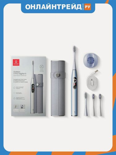 Изображение товара Зубная щётка электрическая Oclean X Pro Digital Set Серебряный