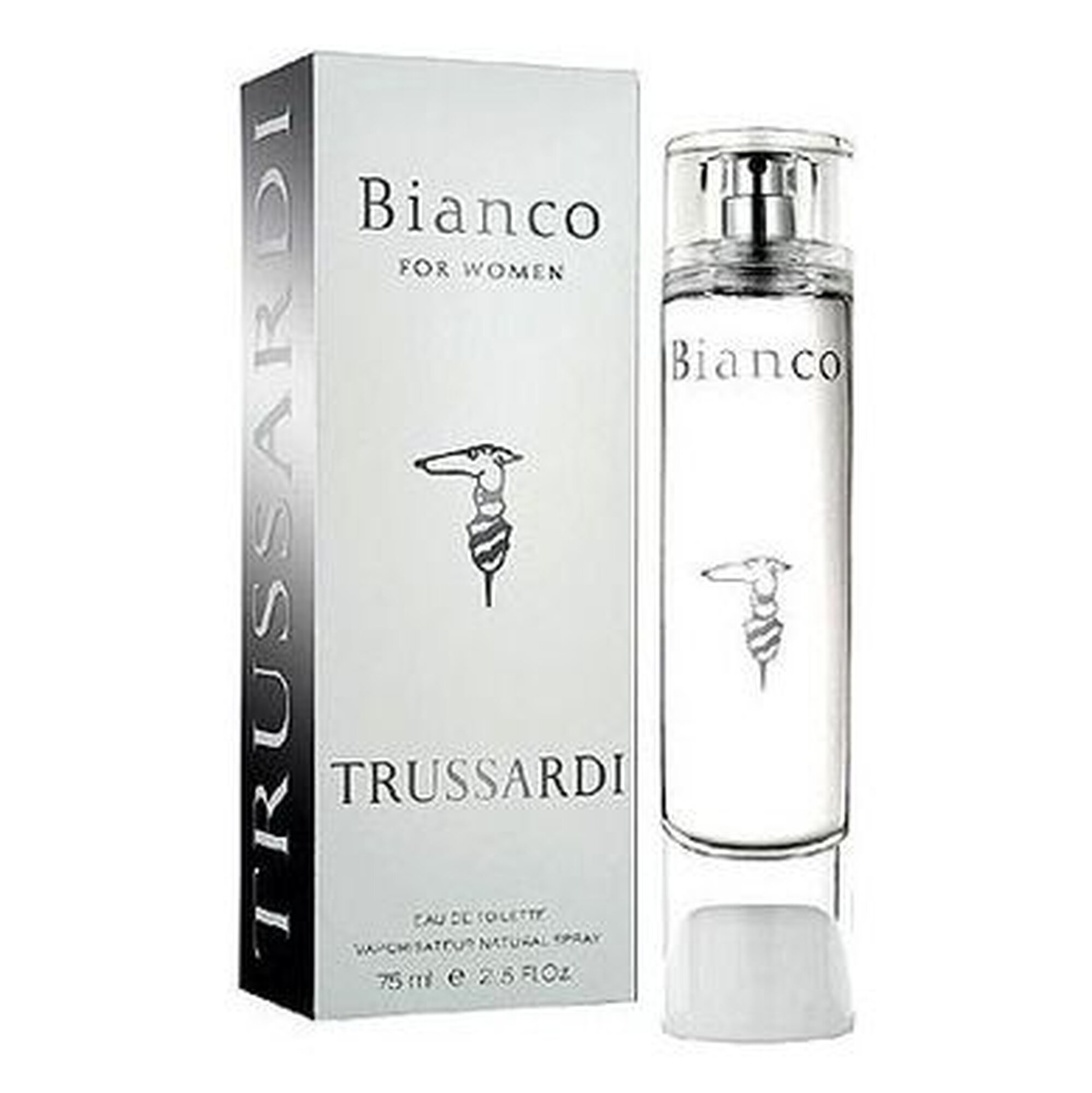 Туалетная вода TRUSSARDI "Bianco", для женщин, объем 75 мл, 1 упаковка