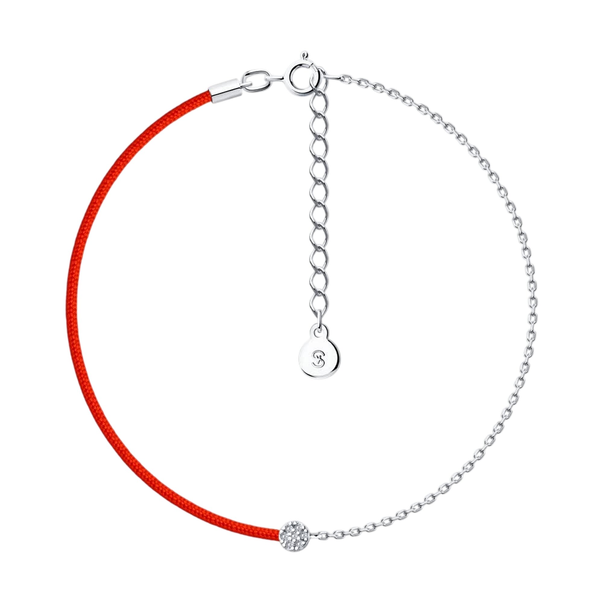 Шнур Diamant online, серебро, 925 проба, родирование