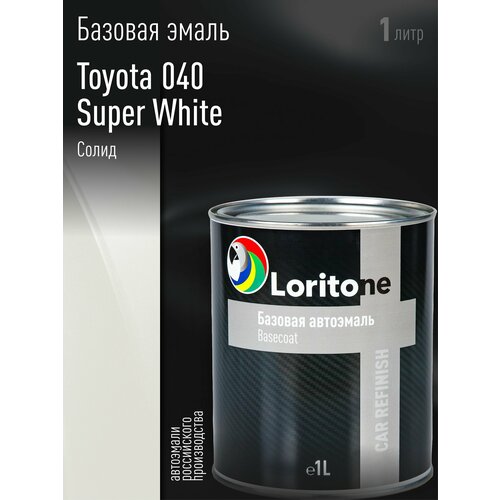 фото Loritone эмаль базовая toyota 040 super white (1л)