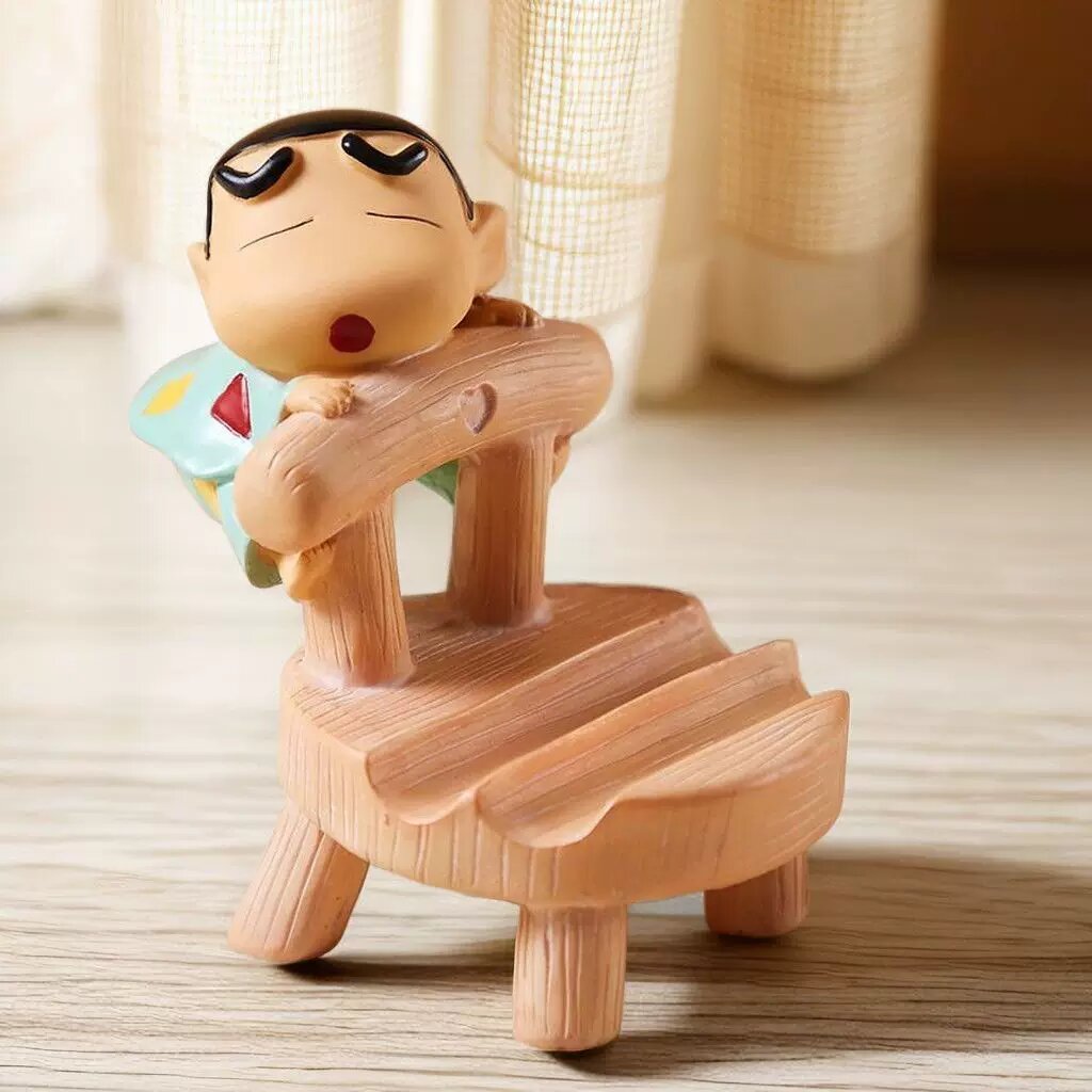 Креативный и милый держатель для мобильного телефона Crayon Shin-chan, небольшой украшение для дома и офисного рабочего