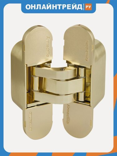 Изображение товара Петля скрытой установки Armadillo 11160UN3D (3D-ACH UNIVERSAL 60) SG Мат золото (2шт/упак)