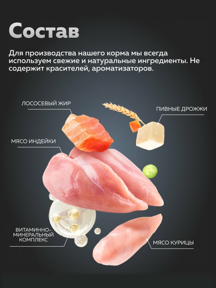 Корм сухой Зоогурман Home Life, Курочка, полнорационный 1,5 кг — фото 1