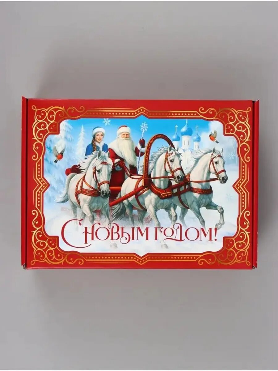 Подарочная коробка 'Красная сказка' — самосборная, большая