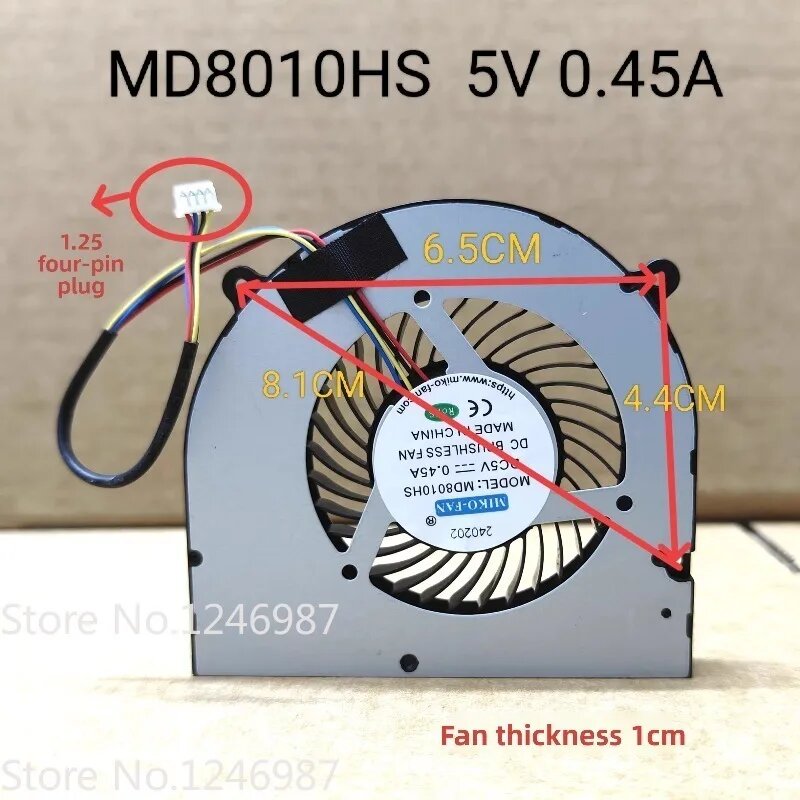 Кулер ноутбука MD8010HS 5V 0.45A