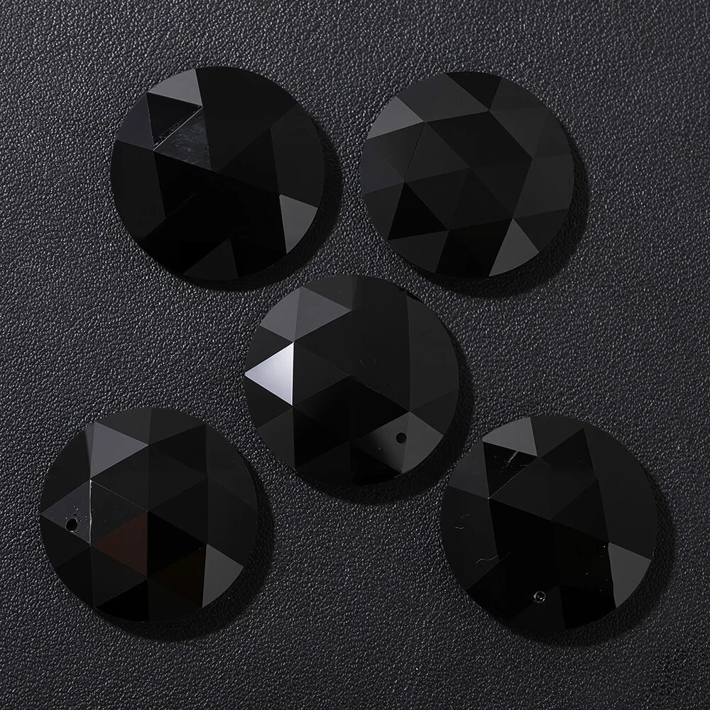 Подвески из лазурита, амазонита, аметиста Черный, NO.2 Obsidian