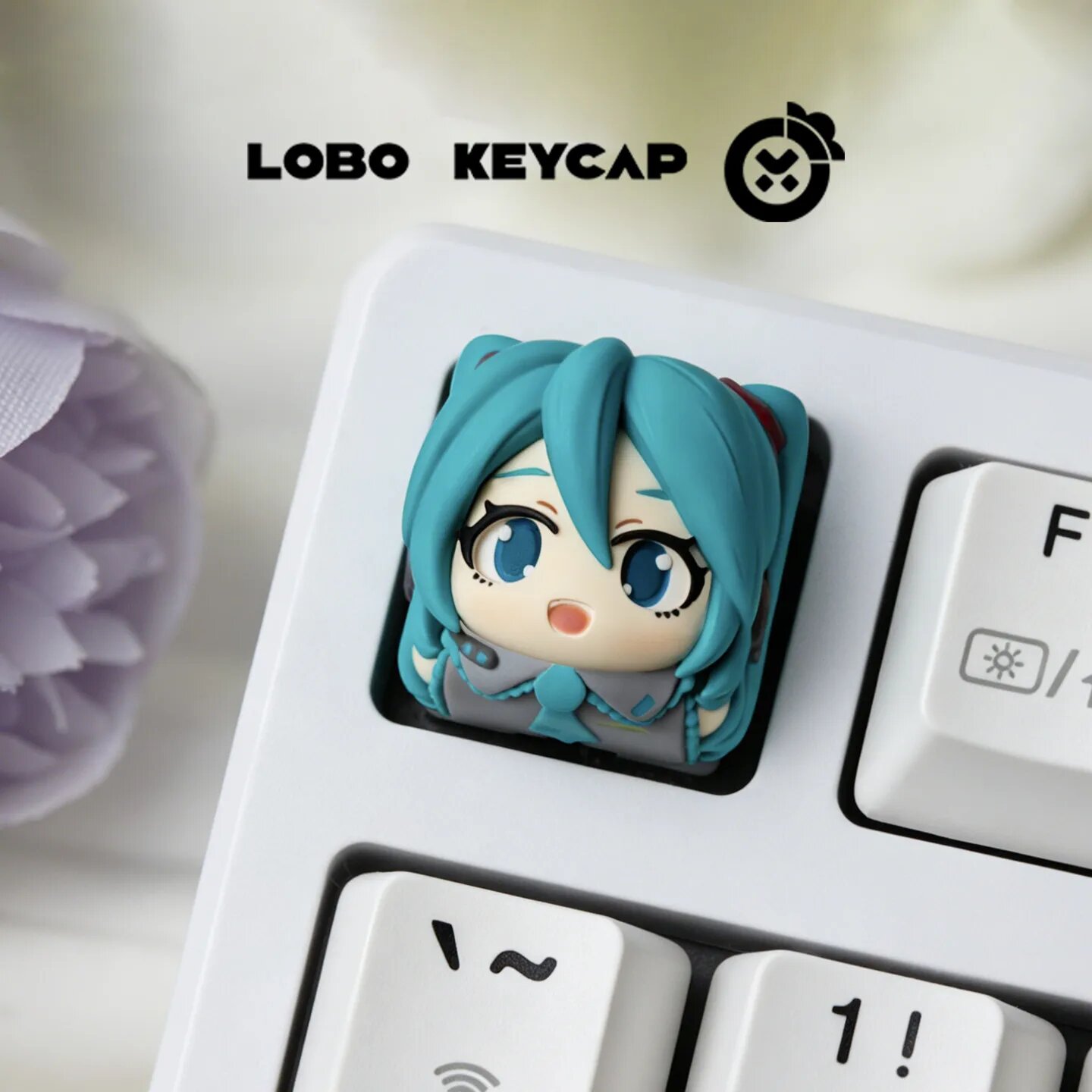Кейкап Hatsune Miku, цвет 1, для механической клавиатуры