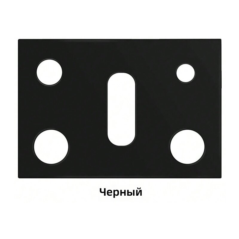 Защитный коврик для газовой плиты с 5 отверстиями, черный, 1 шт, термостойкий, антипригарный, от масла и грязи