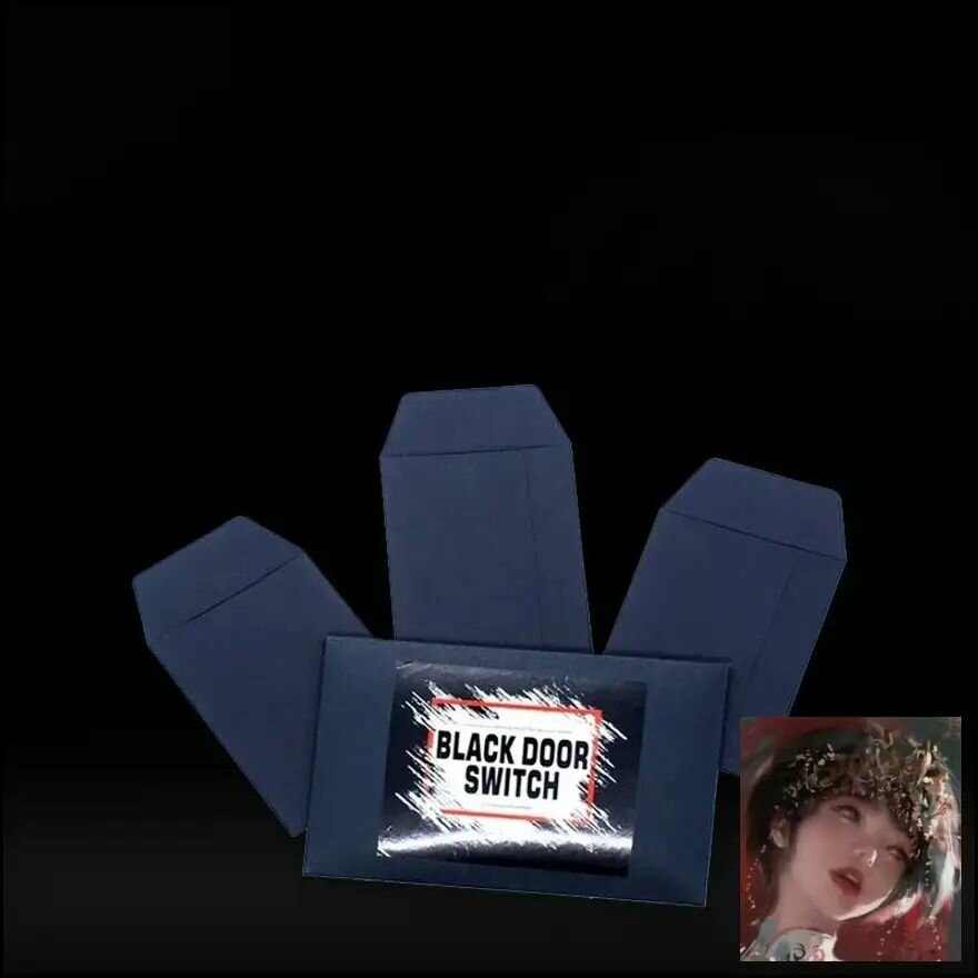 Набор для фокусов Black Door Riccardo Berdini Трюк с тремя конвертами Карточная магия Иллюзия Крупным планом