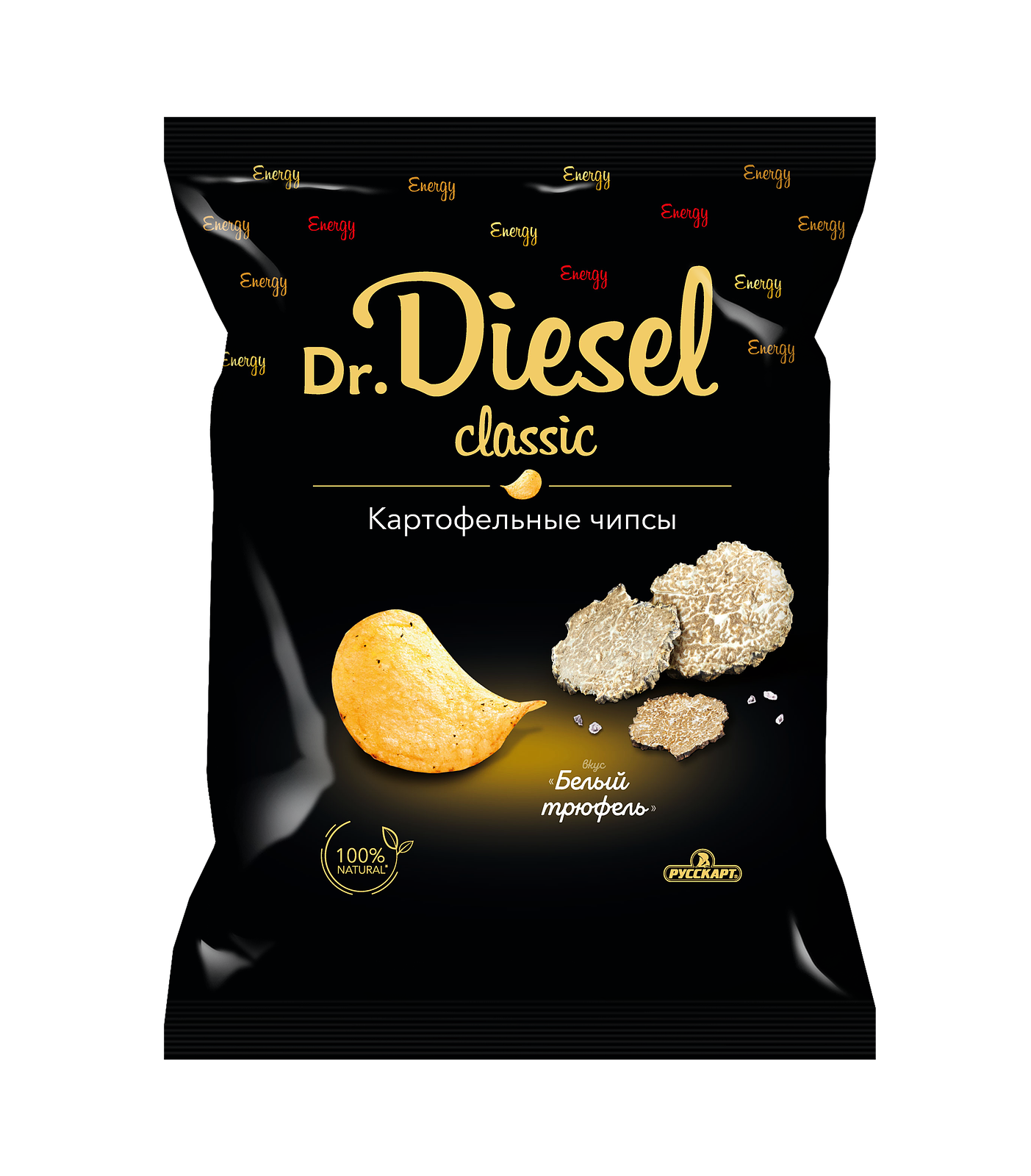 Упаковка из 20 пачек Картофель Русскарт "Dr.Diesel" белый трюфель 120г
