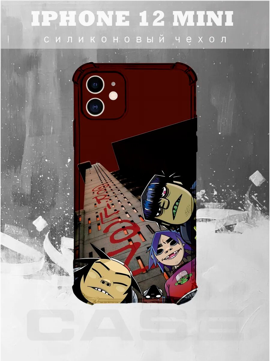 Чехол на IPHONE 12 MINI с принтом Gorillaz