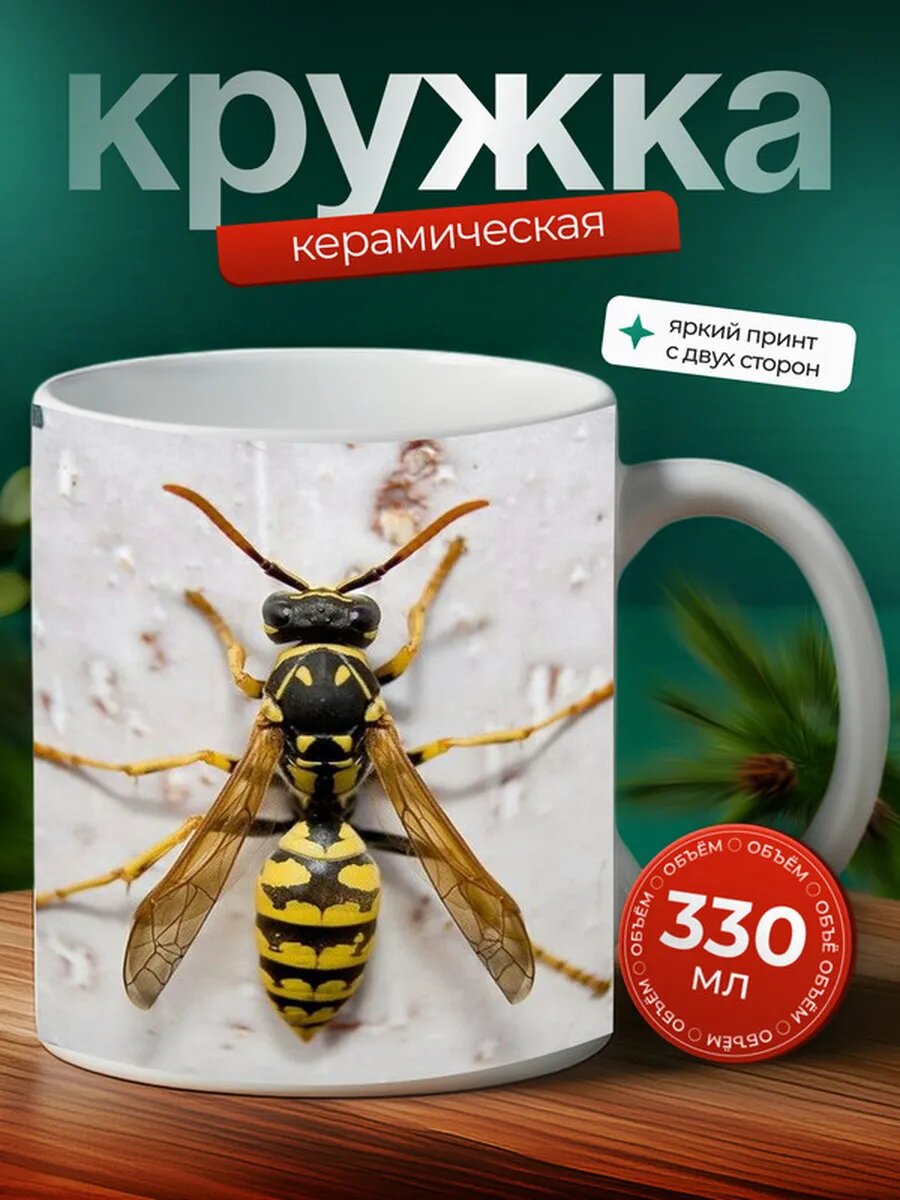 Кружка Оса насекомое,