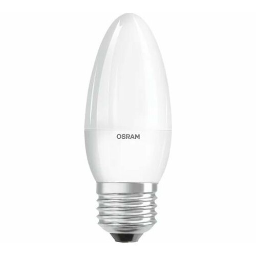 Светодиодная лампа OSRAM LED STAR, B, свеча, 8Вт, E27, 806 Лм, 4000 К, нейтральный белый свет