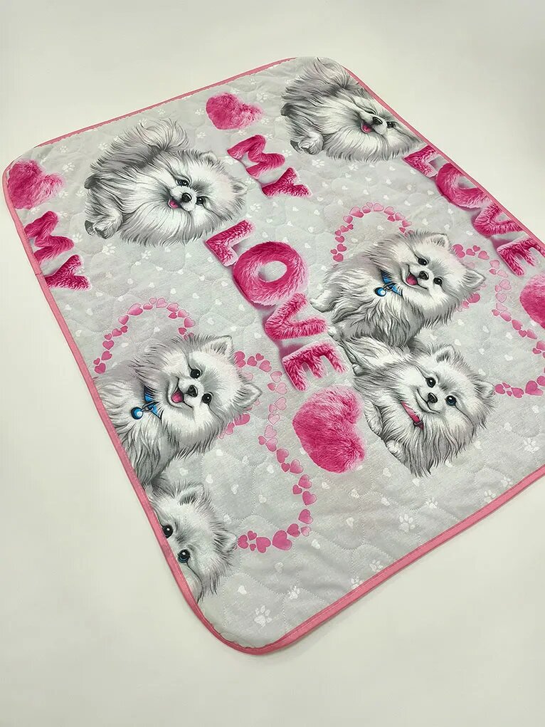 Одеяло детское 110х140 см "Мечта" синтепоновое от Валетекс в ткани бязь пушистые собачки