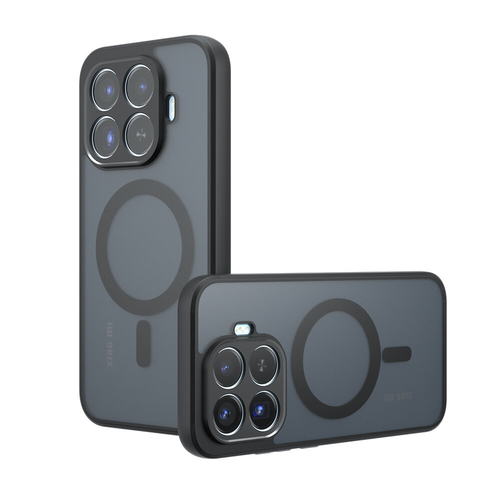 Магнитный чехол для Xiaomi 17T / Сяоми 17Т, защита от отпечатков пальцев и царапин Полупрозрачный матовый чехол