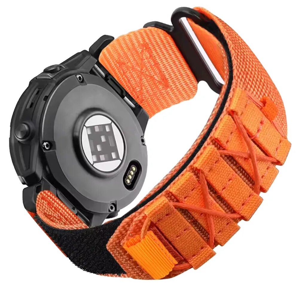 QuickFit 22 мм Нейлоновый ремешок для Garmin Fenix 8/Epix Pro 47 мм, Fenix 7/6 Pro / 5, ремешок на липучке для Forerunner 745 955 965