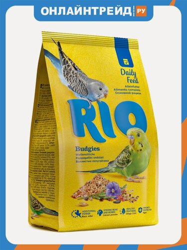 Изображение товара Корм Rio для волнистых попугайчиков. Основной рацион, 1 кг