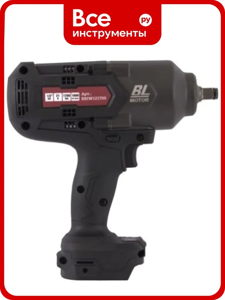 Гайковерт ударный аккумуляторный бесщёточный THORVIK 1/2DR, 21В, 1700 Нм, (без АКБ и З/У) 053913 BBIW121700DNB