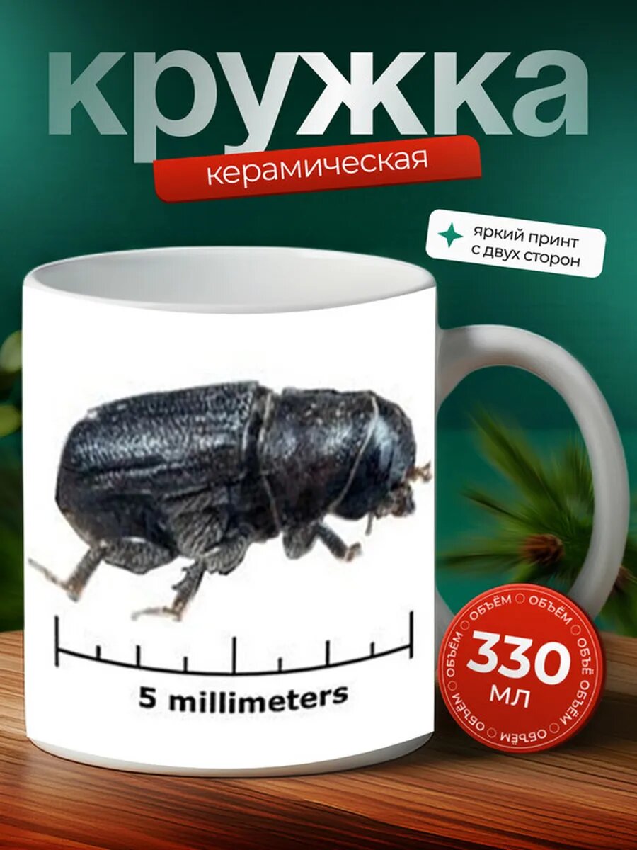 Кружка Короед насекомое 7,