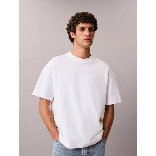 фото Футболка calvin klein jeans, 1 шт., размер s, белый