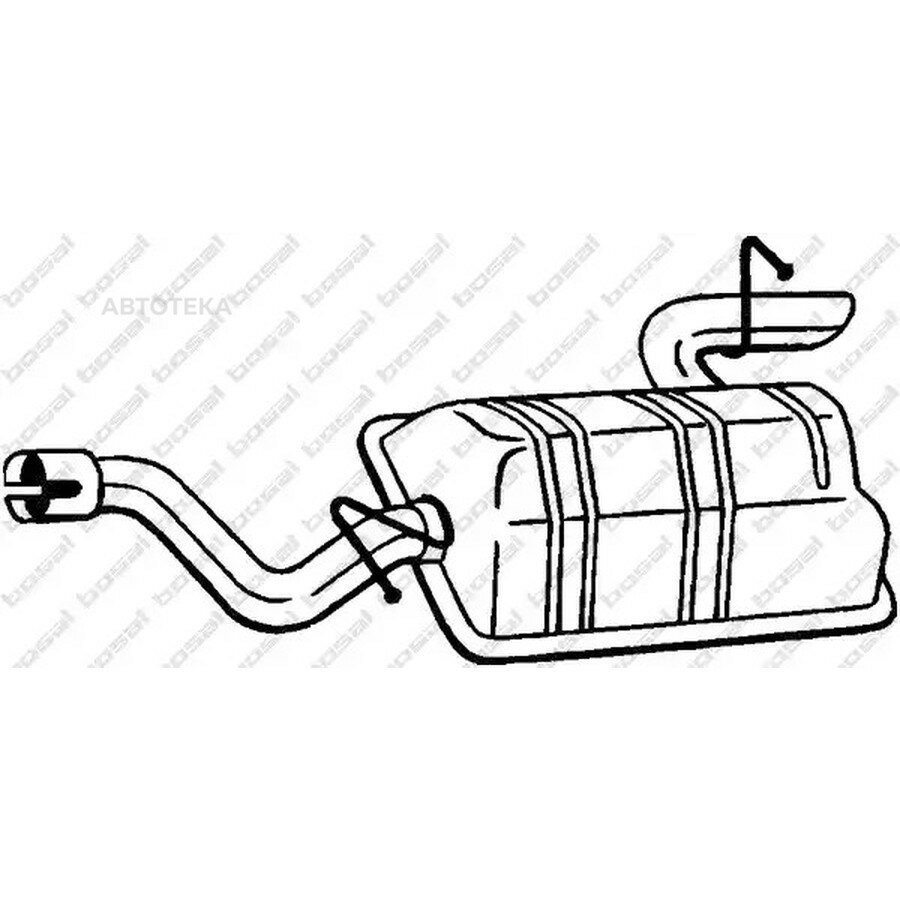 Глушитель задний (MERC VIANO 03- ) BOSAL 175441
