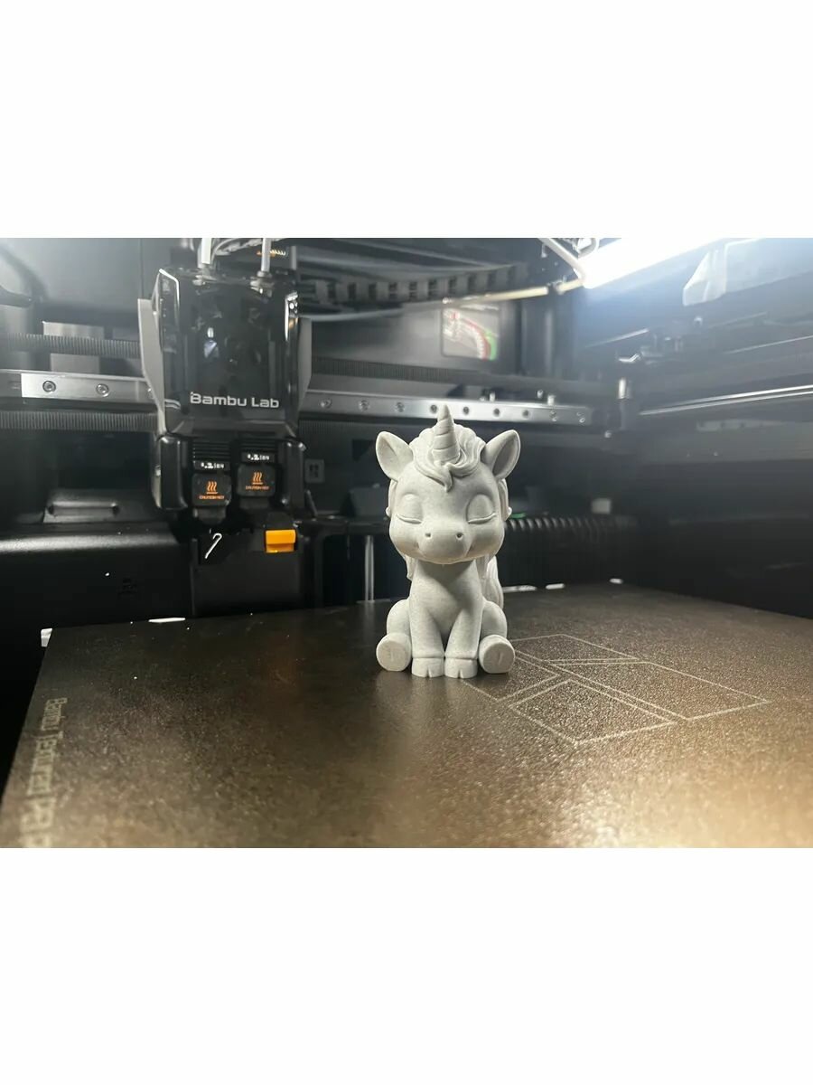 Милая фигурка "Спящий Единорог" 3D печать из пластика