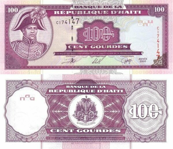 Гаити 100 гурд 2000 Анри Кристоф UNC