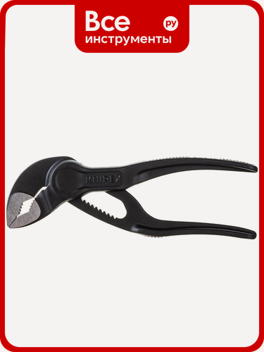 Изображение товара Переставные клещи Knipex Cobra XS, серые, из хромо‑ванадиевой стали, без диэлектрического покрытия, для точного захвата