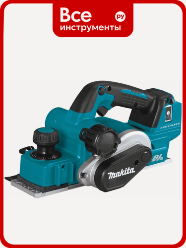 Изображение товара Аккумуляторный рубанок Makita LXT DKP181Z, бесщеточный двигатель, регулируемая глубина строгания, Li‑ion аккумулятор