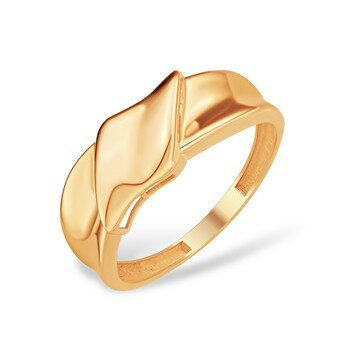 Кольцо широкое, тонкое JEWELIN, красное золото, 585 проба