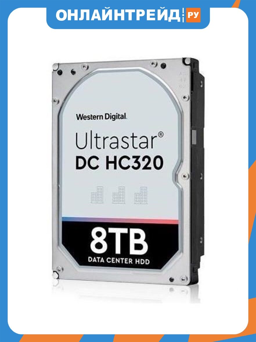 Жесткий диск Western Digital WD Ultrastar DC HC320 0B36400_HUS728T8TAL5204 3.5" 8.0Tb SAS 12 Gb/s 256Mb 7200rpm