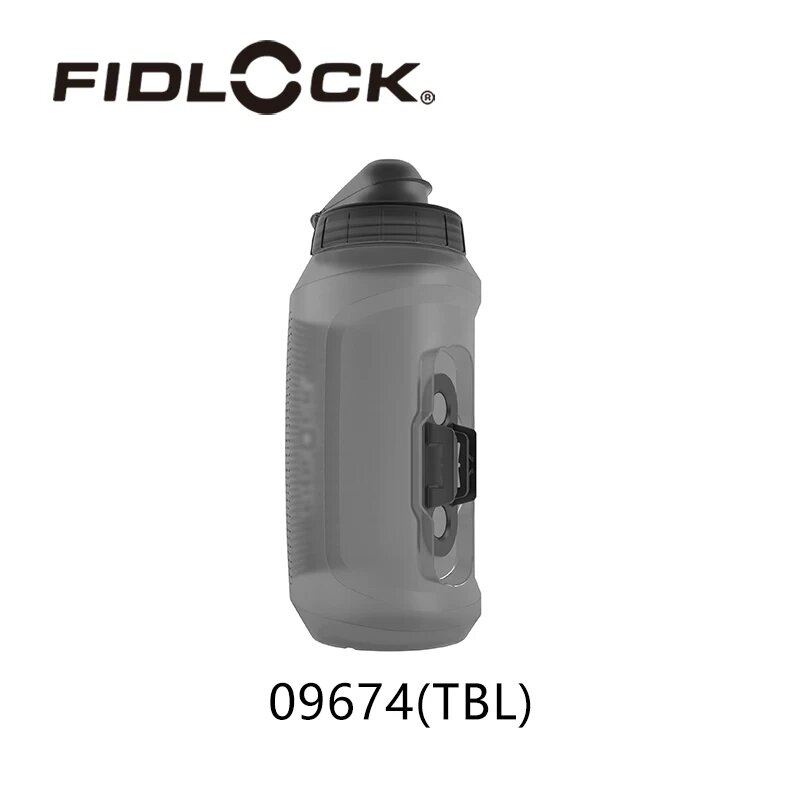 FIDLOCK 09674 Прозрачно-черный 750 мл Заменяемая водяная бутылка для горных велосипедов, магнитный быстрый съем