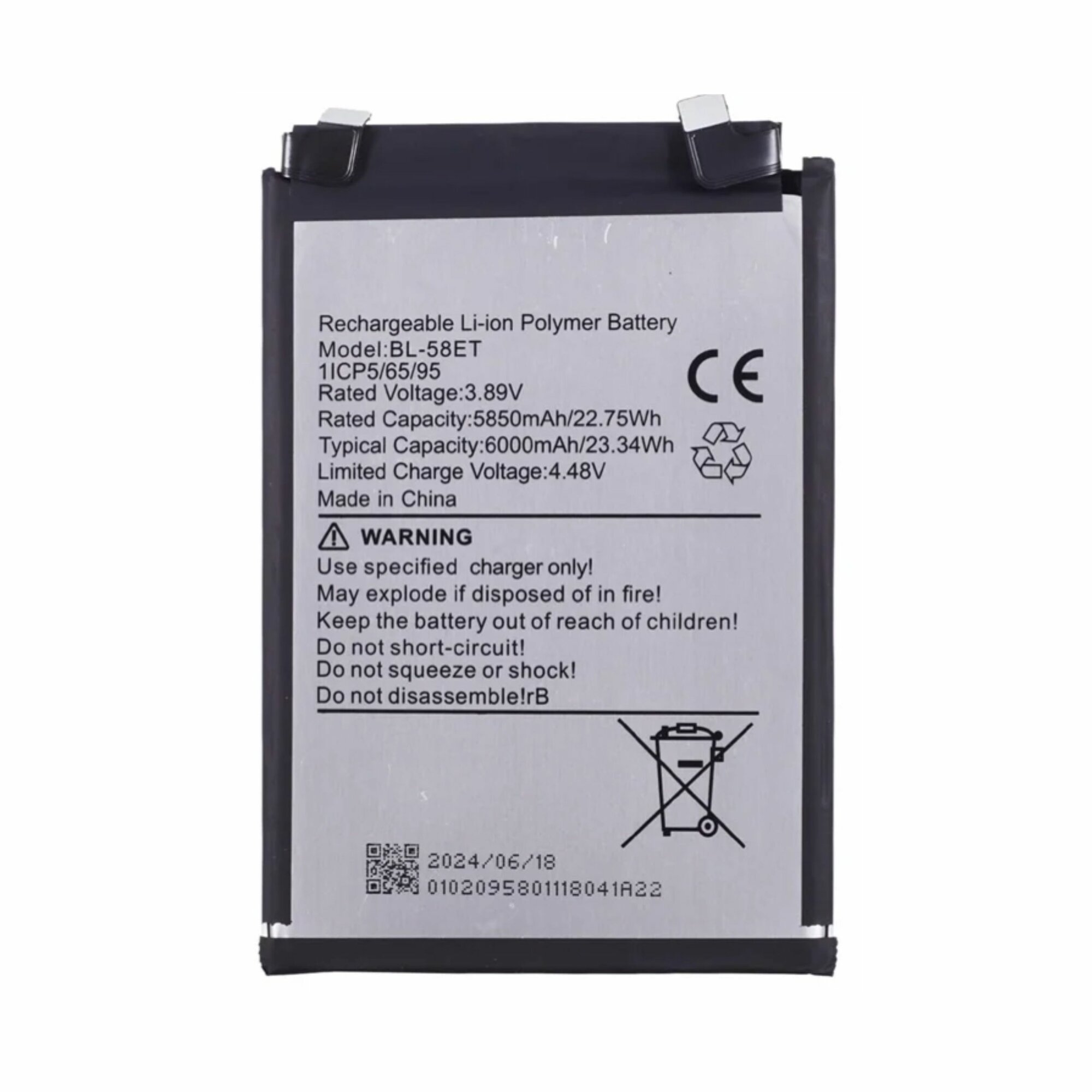 Аккумулятор для смартфона Tecno Pova 5 LH7n BL-58ET