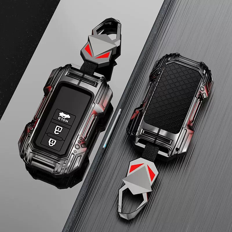 Чехол для ключа Toyota для старых моделей, черный из цинкового сплава с одиночной оболочкой и маленьким демоном,