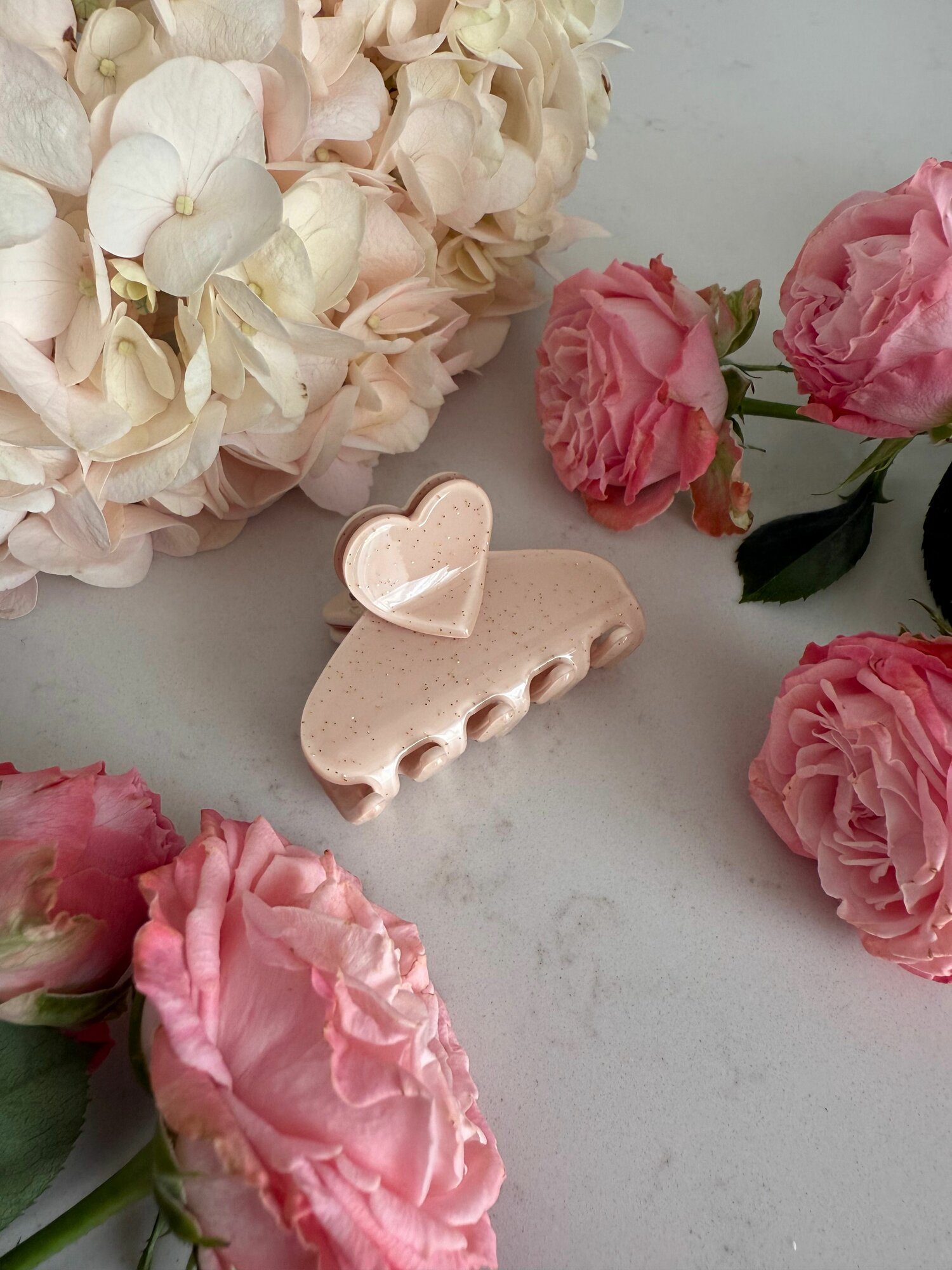 Краб для волос Pinky Love Valentino