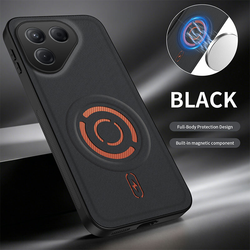 Чехол для Tecno Pova 7 4G / Текно Пова 7 4G, soft touch, чехол-кардиомонитор, искусственная кожа, поликарбонат (PC), защита камеры, ударопрочный, усиленные углы, Tecno, Tecno Pova 7 4G, black,