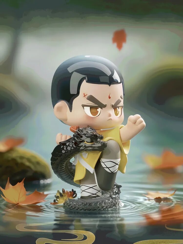 Фигурка Qingyifang Yichen Zen Chinese Kung Fu Shaolin Series, слепая коробка, китайский стиль, культурный декор для интерьера