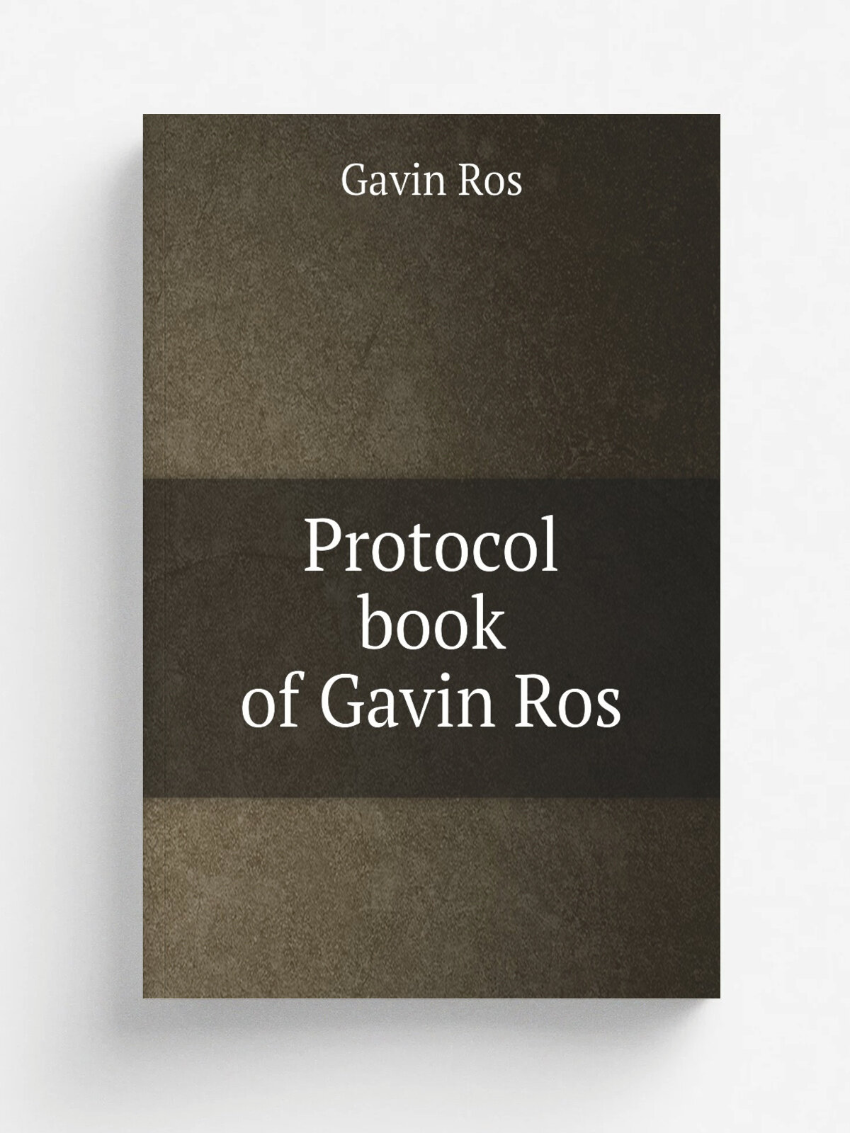 Protocol book of Gavin Ros