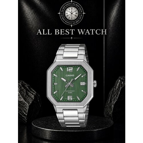 фото Наручные часы casio collection, зеленый,