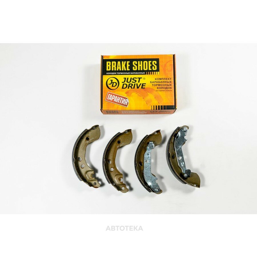Колодки тормозные барабанные задние JUST DRIVE JBS0114 NI Micra IV (K13) 10-, Almera N17T 11-, Sunny N17H/Z 10-, Versa NOTE E12X 13-, Versa swdan N17X 11-;