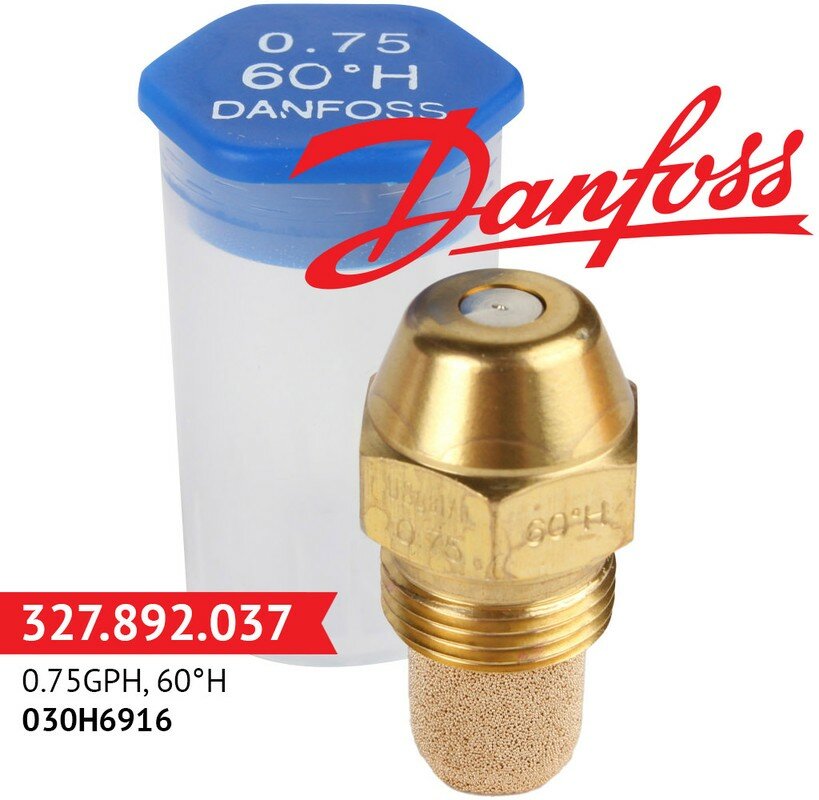 Топливная форсунка Danfoss 0.75GPH,60H 030H6916