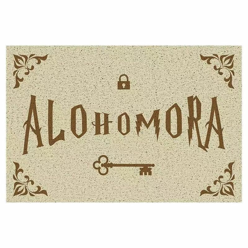 Коврик для двери Harry Potter, 60х90 см，Заклинание «Алохомора»