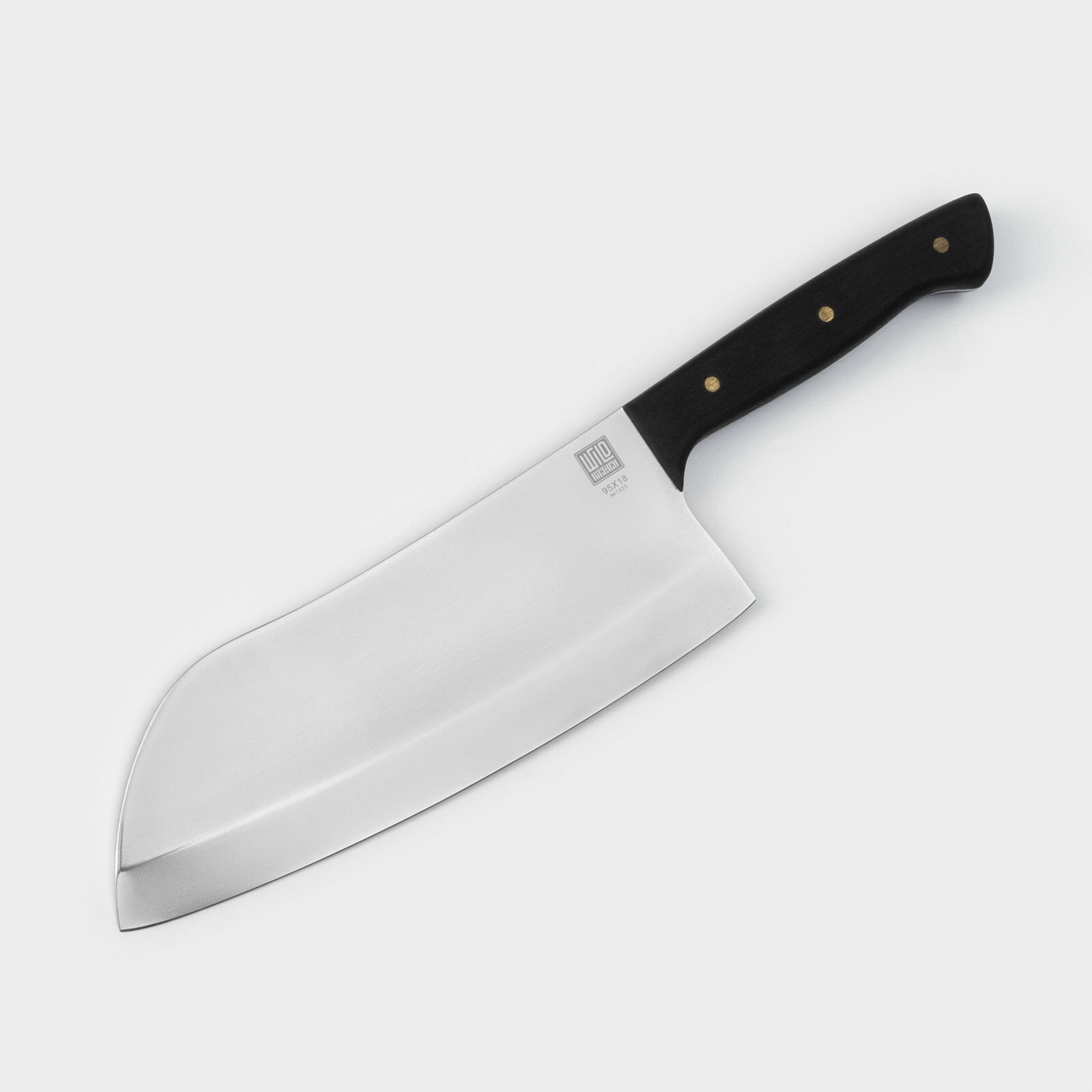 Нож - топорик кухонный большой сталь 95x18, лезвие 19.5 см, тип ножа: кухонный топорик