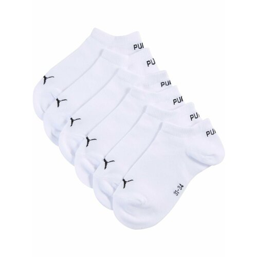 фото Носки puma kids plain sneaker sock 3p, размер 39-42, белый