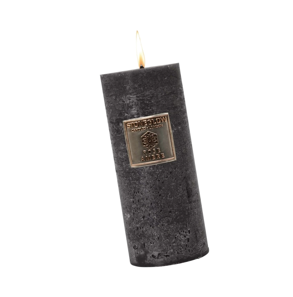 Свеча для дома Stoneglow Rose Ambre 350 гр - Стоунглоу Амбровая Роза