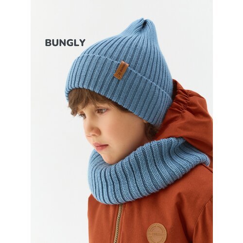 фото Снуд bungly для детей, единый, голубой