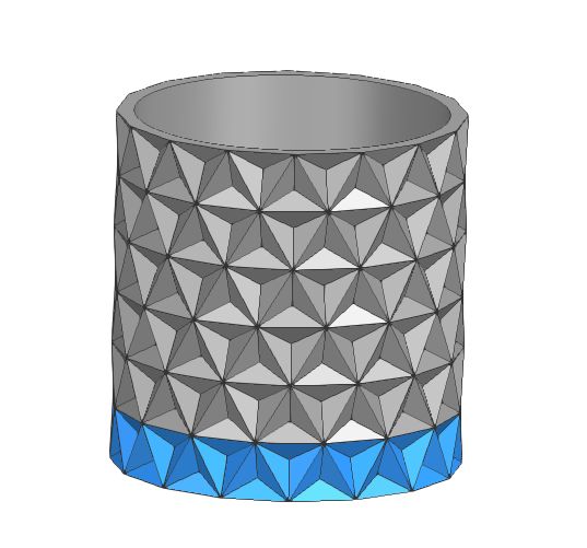 Кашпо для растений дизайнерская, 3D-печать под заказ, арт. PZ-PLANT-PR-842654