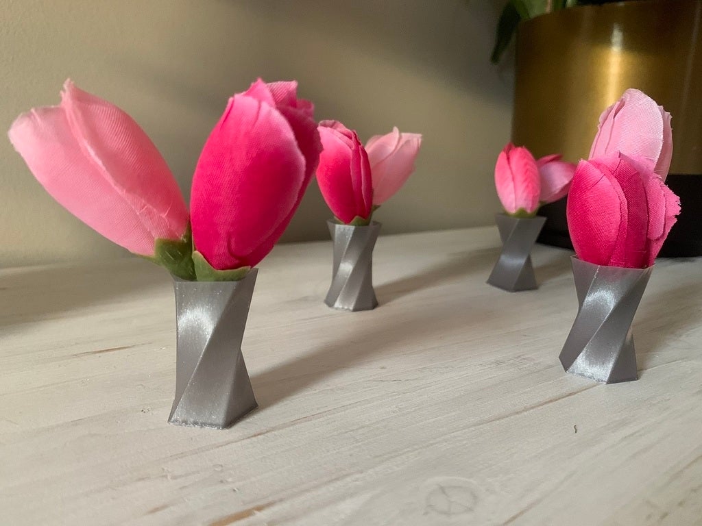 Ваза декоративная спиральная, 3D-печать, 3DOPRU арт. VASE-PR-52474