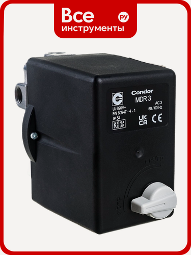 Изображение товара Реле давления MDR_3/11_R3/6.3_GDA_AAAA_090A110_CHI_HXX CONDOR WERKE 100056980, для компрессоров