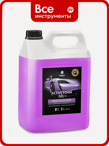 Изображение товара Автошампунь Active Foam GEL+ 6 кг Grass, бесконтактной мойки легкового